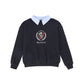 VALENTINA NAVY LOGO EMBROIDERED SWEATSHIRT