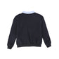 VALENTINA NAVY LOGO EMBROIDERED SWEATSHIRT