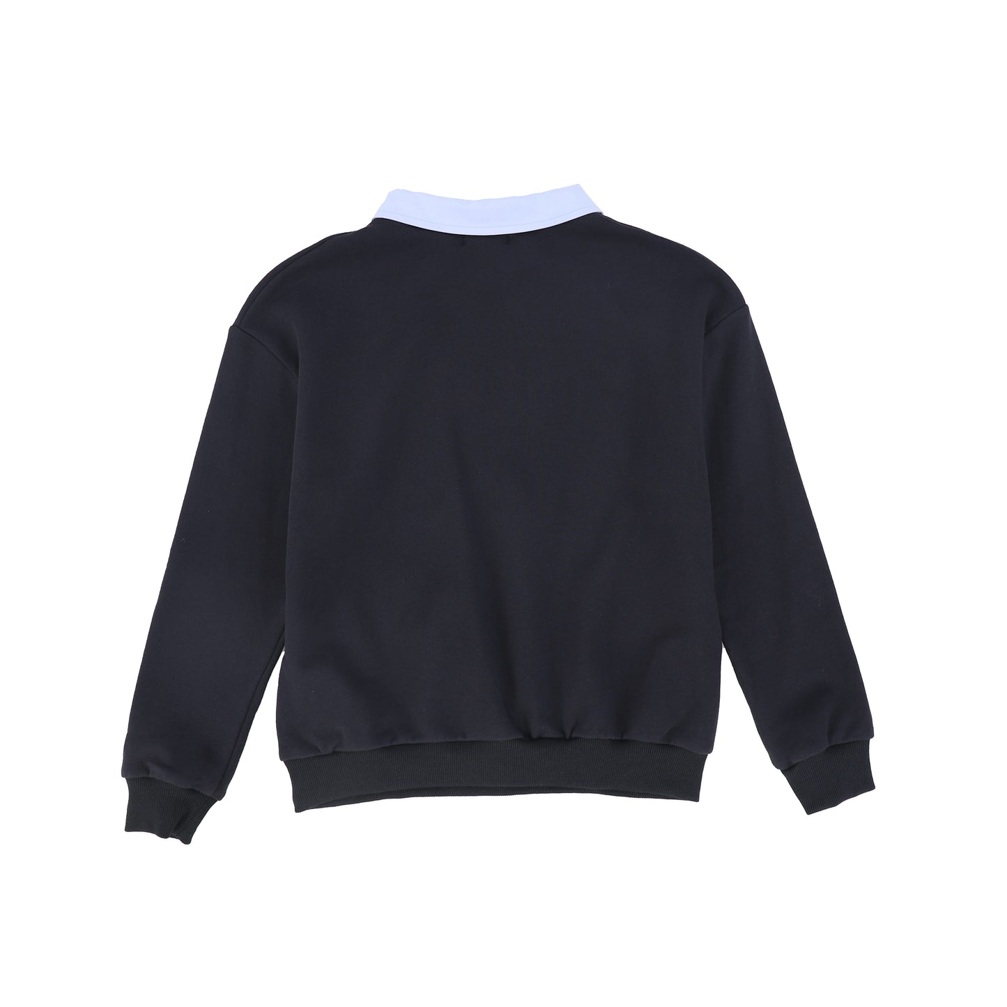 VALENTINA NAVY LOGO EMBROIDERED SWEATSHIRT