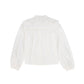 BAMBOO WHITE EMBROIDERED BIB BLOUSE