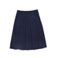 VALENTINA NAVY PLEATED CORDUROY SKIRT