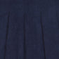 VALENTINA NAVY PLEATED CORDUROY SKIRT