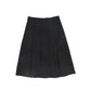 VALENTINA BLACK PLEATED CORDUROY SKIRT