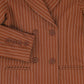 BACE COLLECTION CAMEL DOUBLE BREASTED BUTTON BLAZER