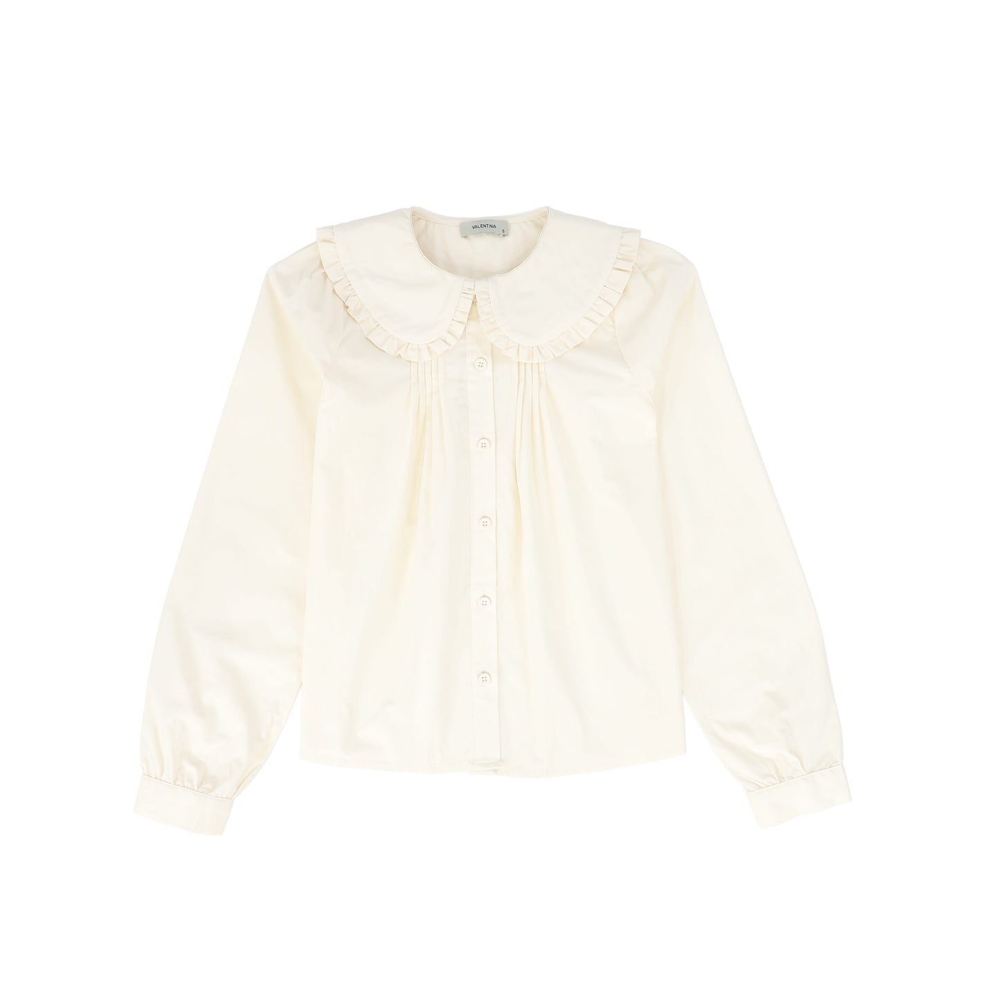 VALENTINA IVORY PETER PAN RUFFLE COLLAR BLOUSE