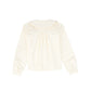 VALENTINA IVORY PETER PAN RUFFLE COLLAR BLOUSE