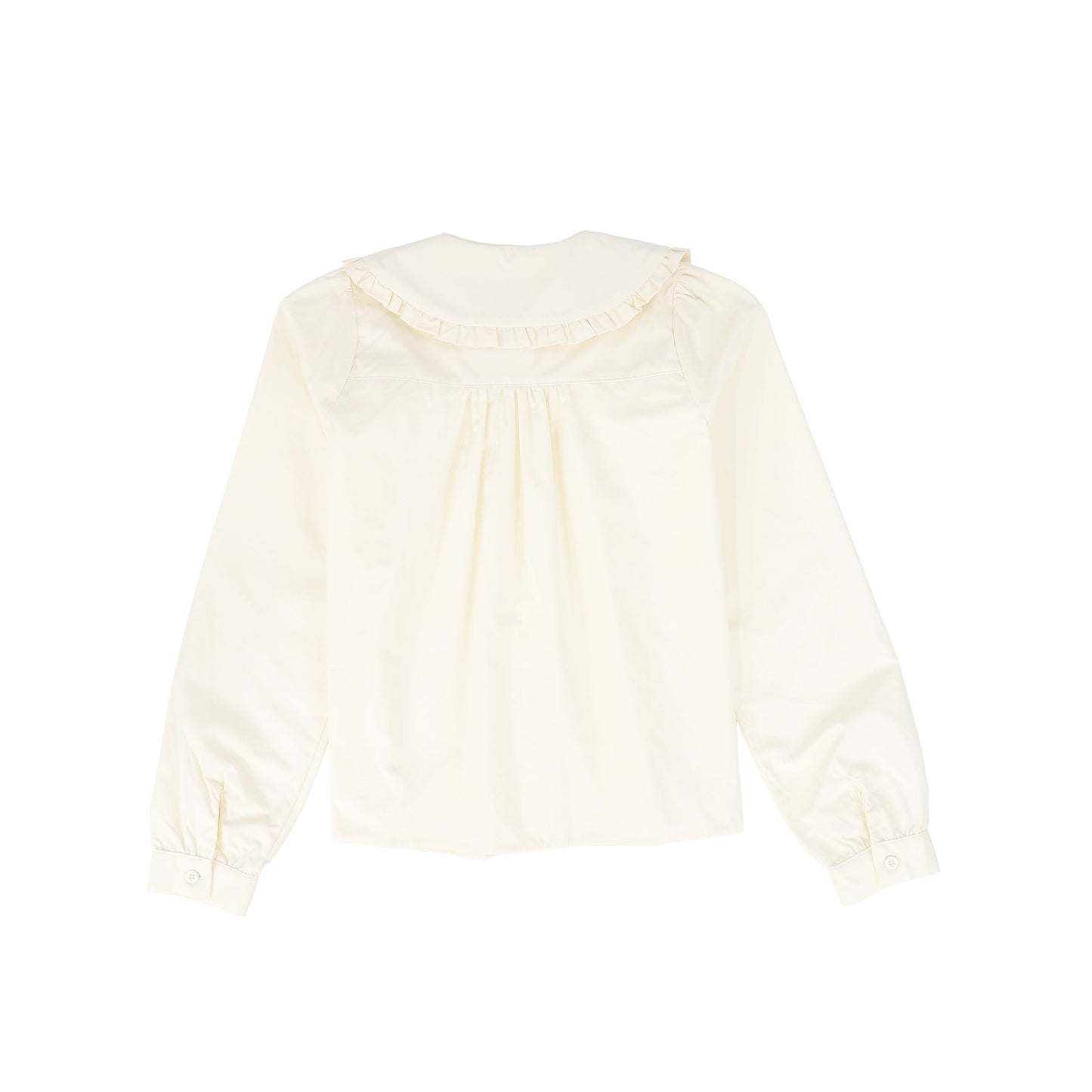 VALENTINA IVORY PETER PAN RUFFLE COLLAR BLOUSE