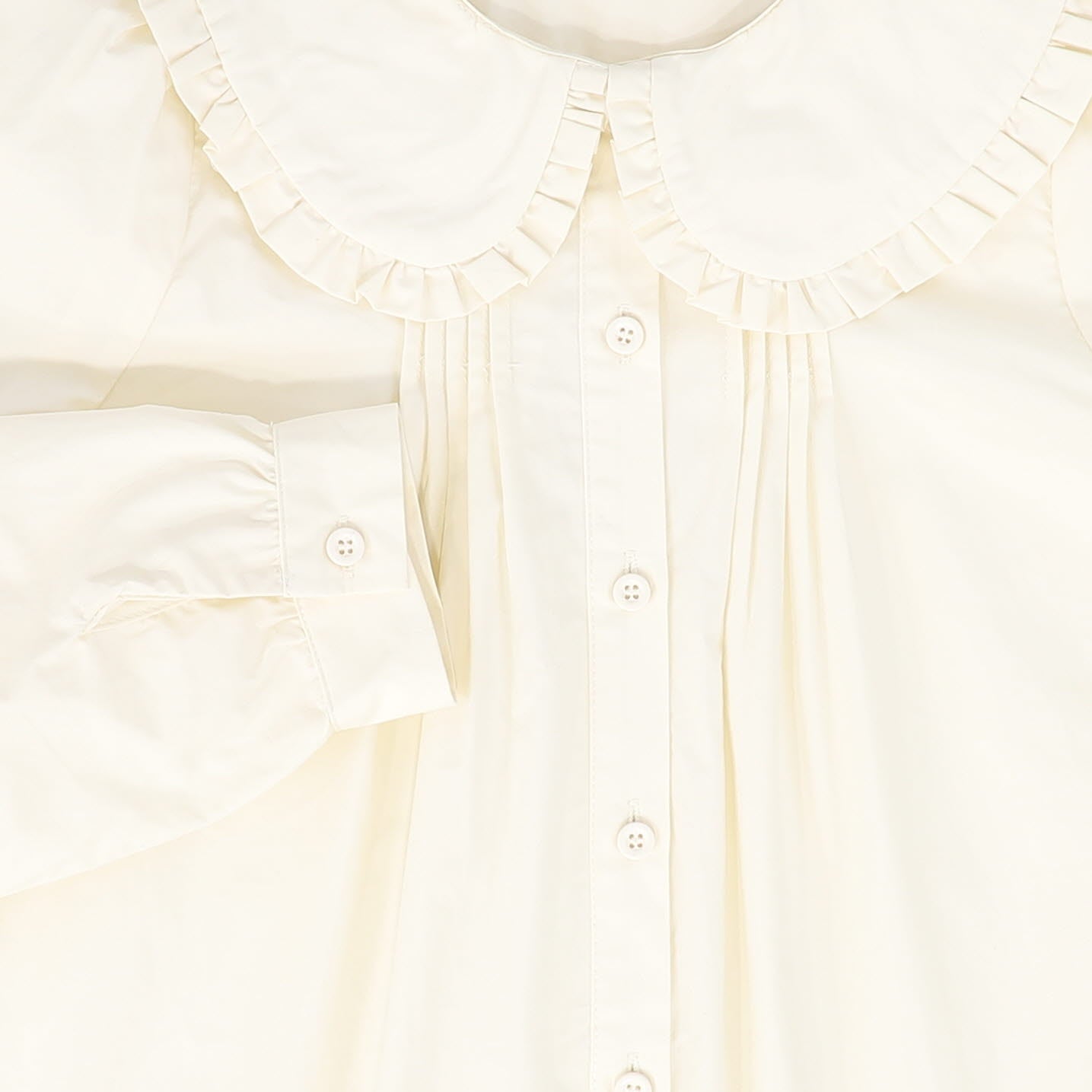 VALENTINA IVORY PETER PAN RUFFLE COLLAR BLOUSE