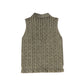 VALENTINA OLIVE CABLE-KNIT CROP VEST