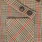 LE BOURDON OLIVE HOUNDSTOOTH WOOL OVERALLS