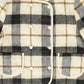 VALENTINA BEIGE PLAID CREWNECK BLAZER