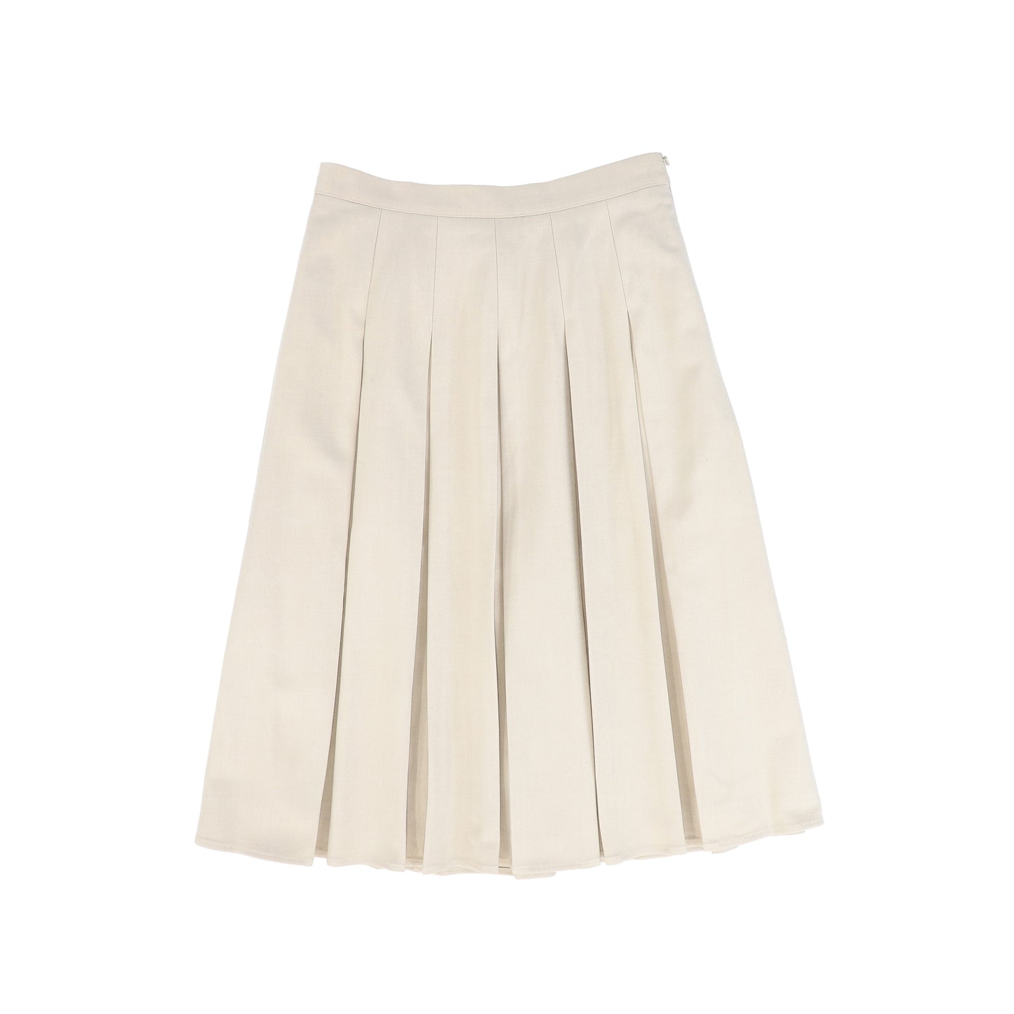 VALENTINA OATMEAL PLEATED SKIRT