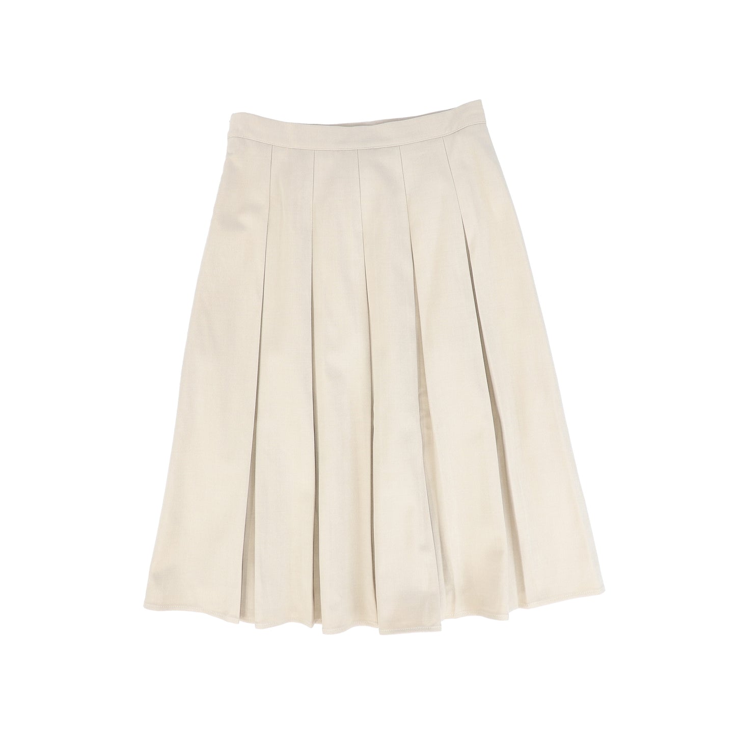 VALENTINA OATMEAL PLEATED SKIRT