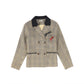 VALENTINA BROWN PLAID POCKET BLAZER
