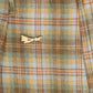 BACE COLLECTION CAMEL PLAID PLEAT SKIRT