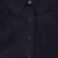 BAMBOO NAVY WOOL COLLAR SWING COAT