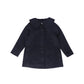BAMBOO NAVY WOOL COLLAR SWING COAT