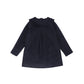 BAMBOO NAVY WOOL COLLAR SWING COAT
