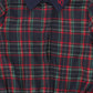 BAMBOO NAVY PLAID BUTTON-DOWN DRESS