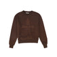 VALENTINA BROWN CREST LOGO SWEATSHIRT