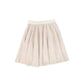BACE COLLECTION OATMEAL WOOL WAISTED FLARED SKIRT