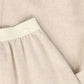 BACE COLLECTION OATMEAL WOOL WAISTED FLARED SKIRT