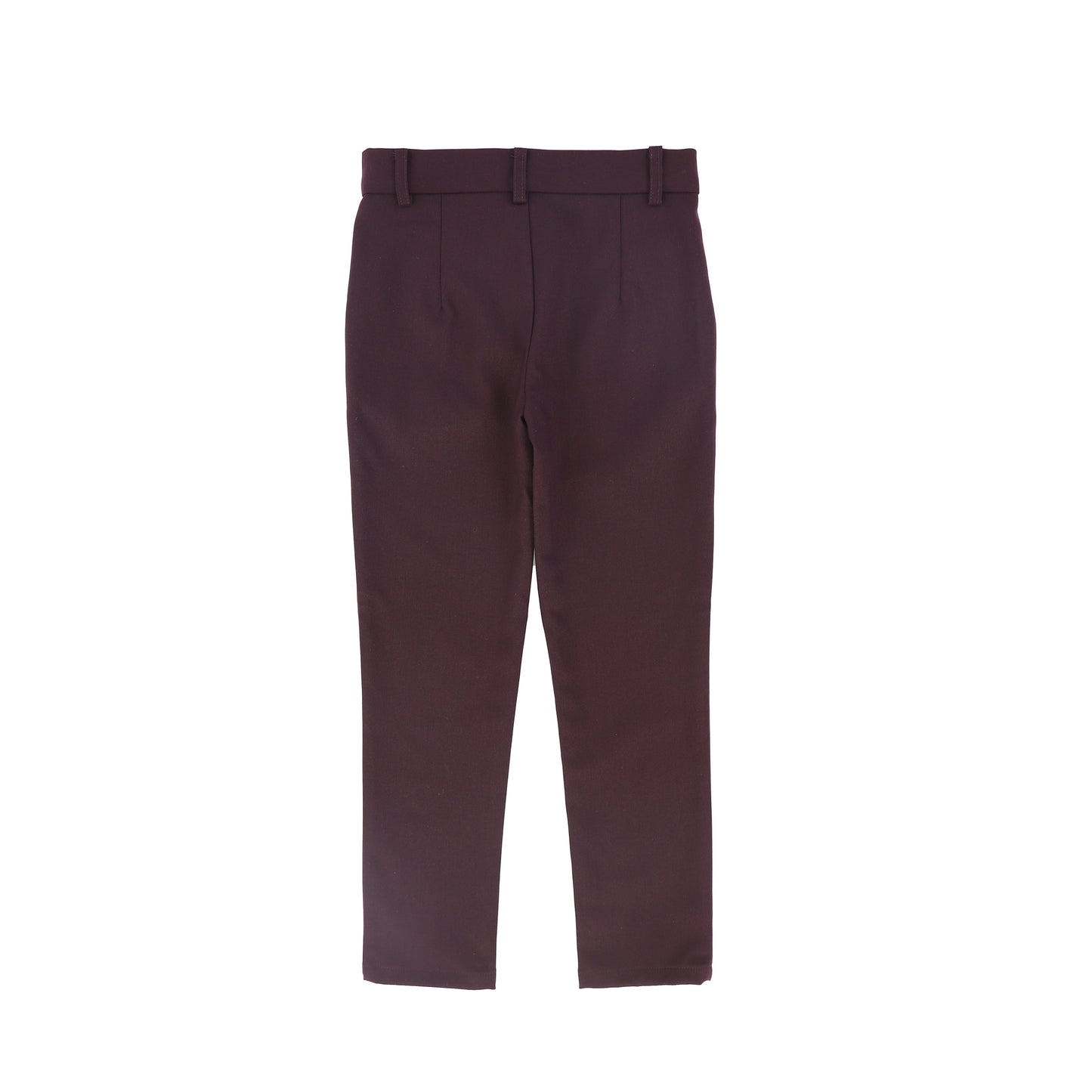 BAMBOO BURGUNDY FITTED BOYS PANTS