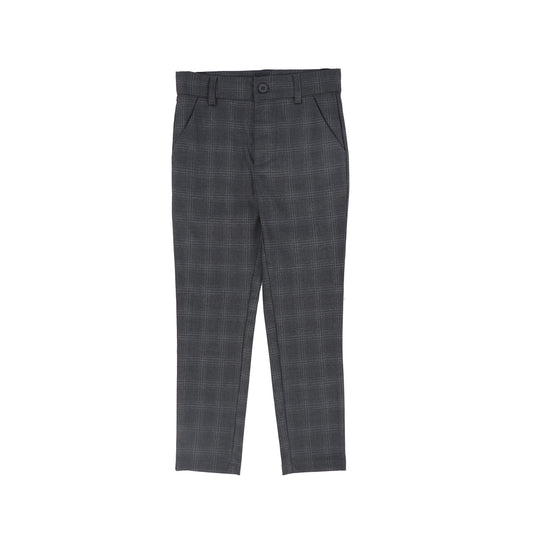 BAMBOO GREY PLAID PANTS