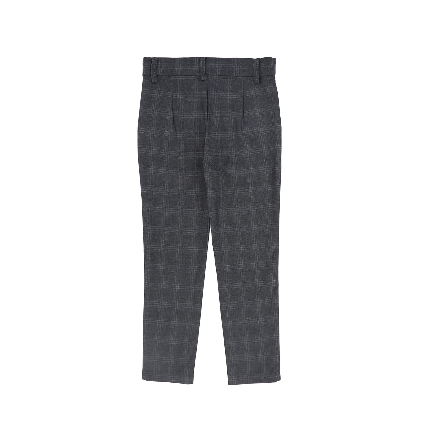 BAMBOO GREY PLAID PANTS