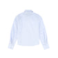 VALENTINA LIGHT BLUE POPLIN NECK BOW BLOUSE