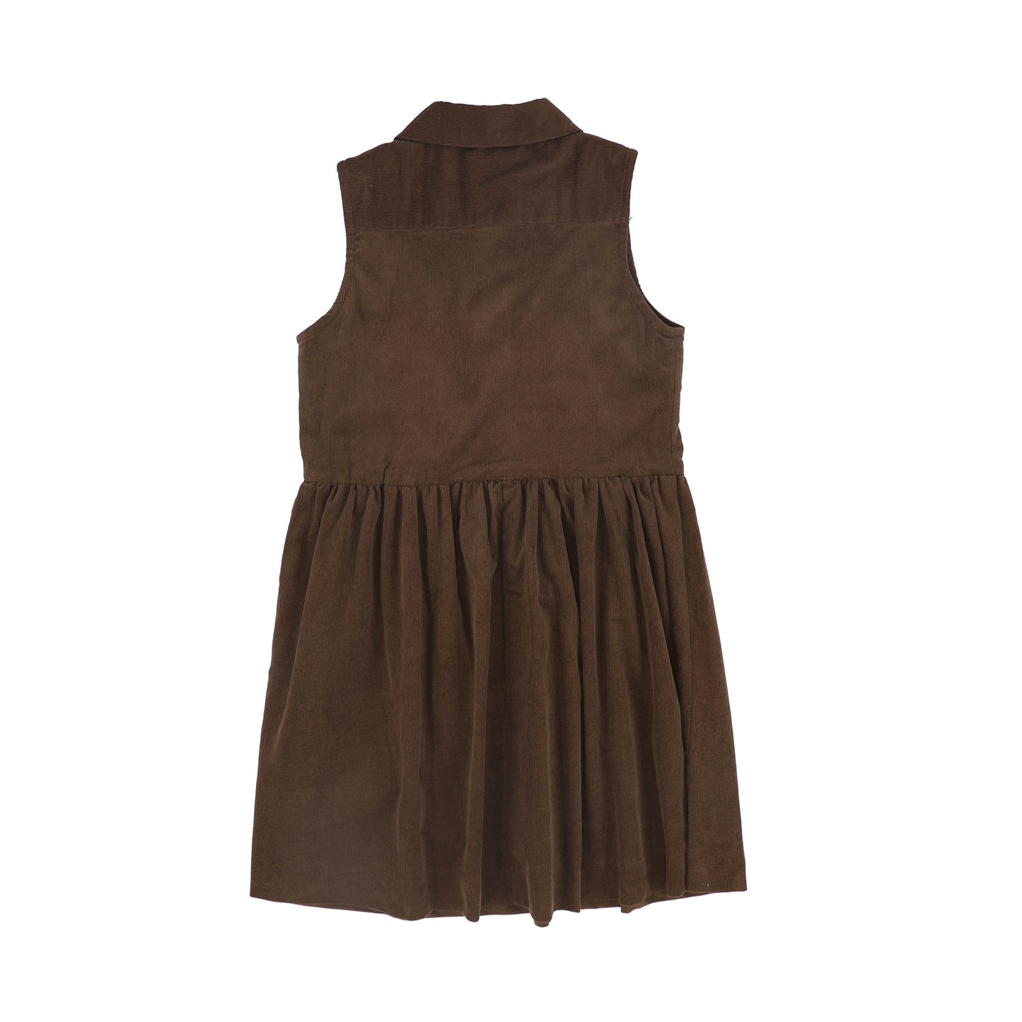 BAMBOO BROWN CORDUROY BUTTON DOWN JUMPER