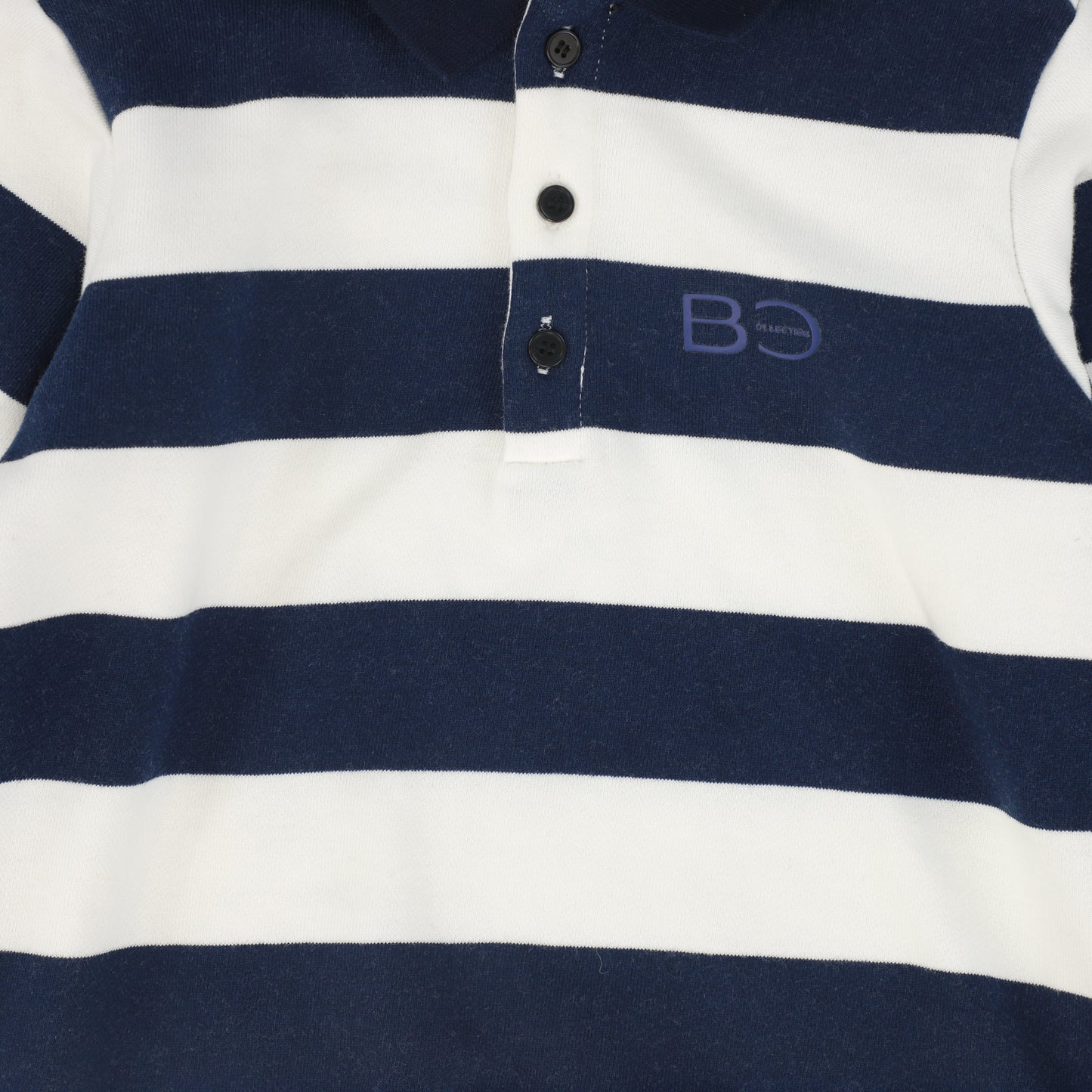 BACE COLLECTION NAVY STRIPE COLLAR POLO