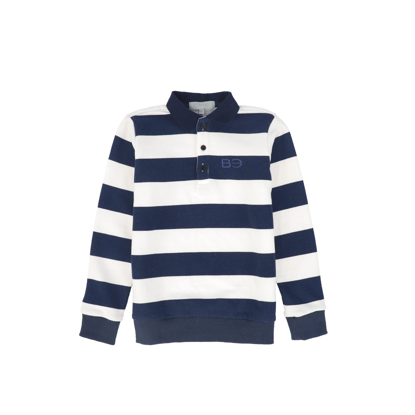 BACE COLLECTION NAVY STRIPE COLLAR POLO
