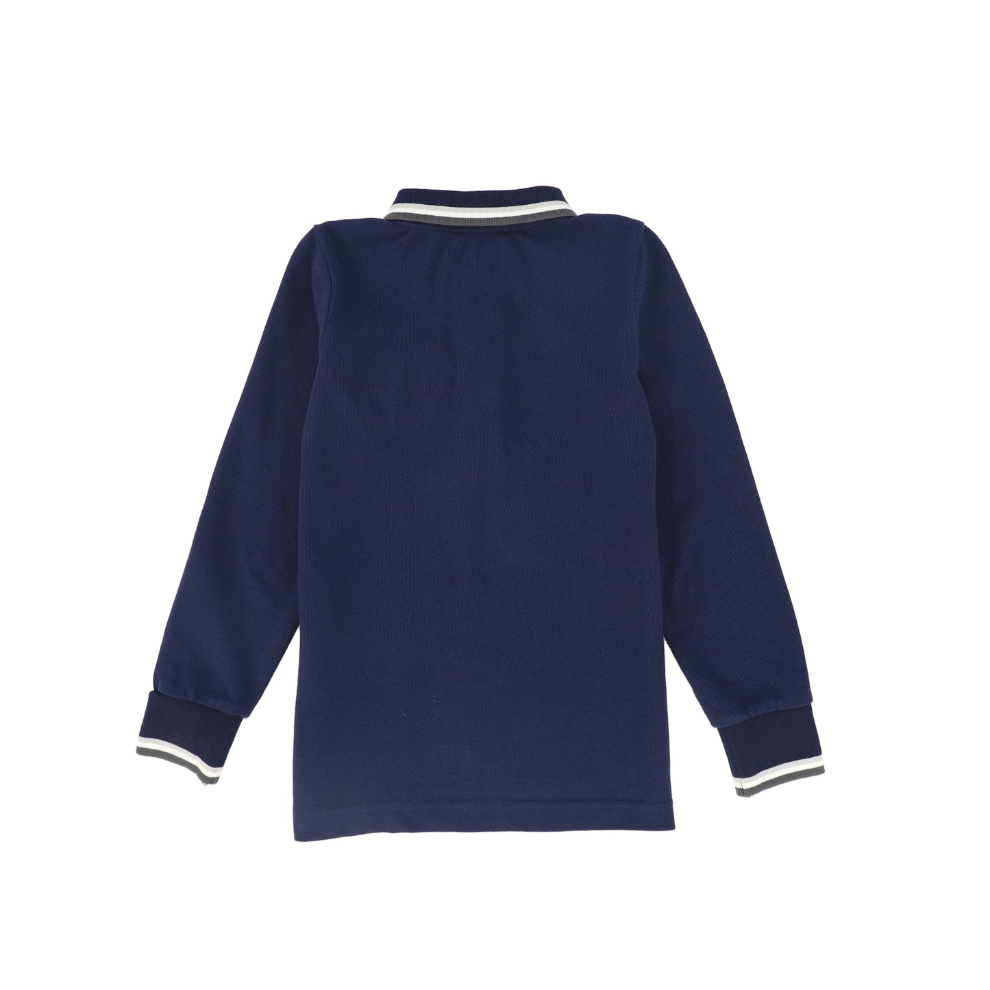 BACE COLLECTION NAVY CONTRAST TRIM LS POLO