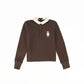 BAMBOO BROWN EMBROIDERED DOLL SWEATSHIRT