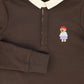 BAMBOO BROWN EMBROIDERED DOLL SWEATSHIRT