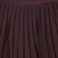 BAMBOO BURGUNDY PLEATED FLOWY MAXI SKIRT