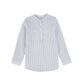 BACE COLLECTION LIGHT BLUE PLAID BUTTON BLOUSE
