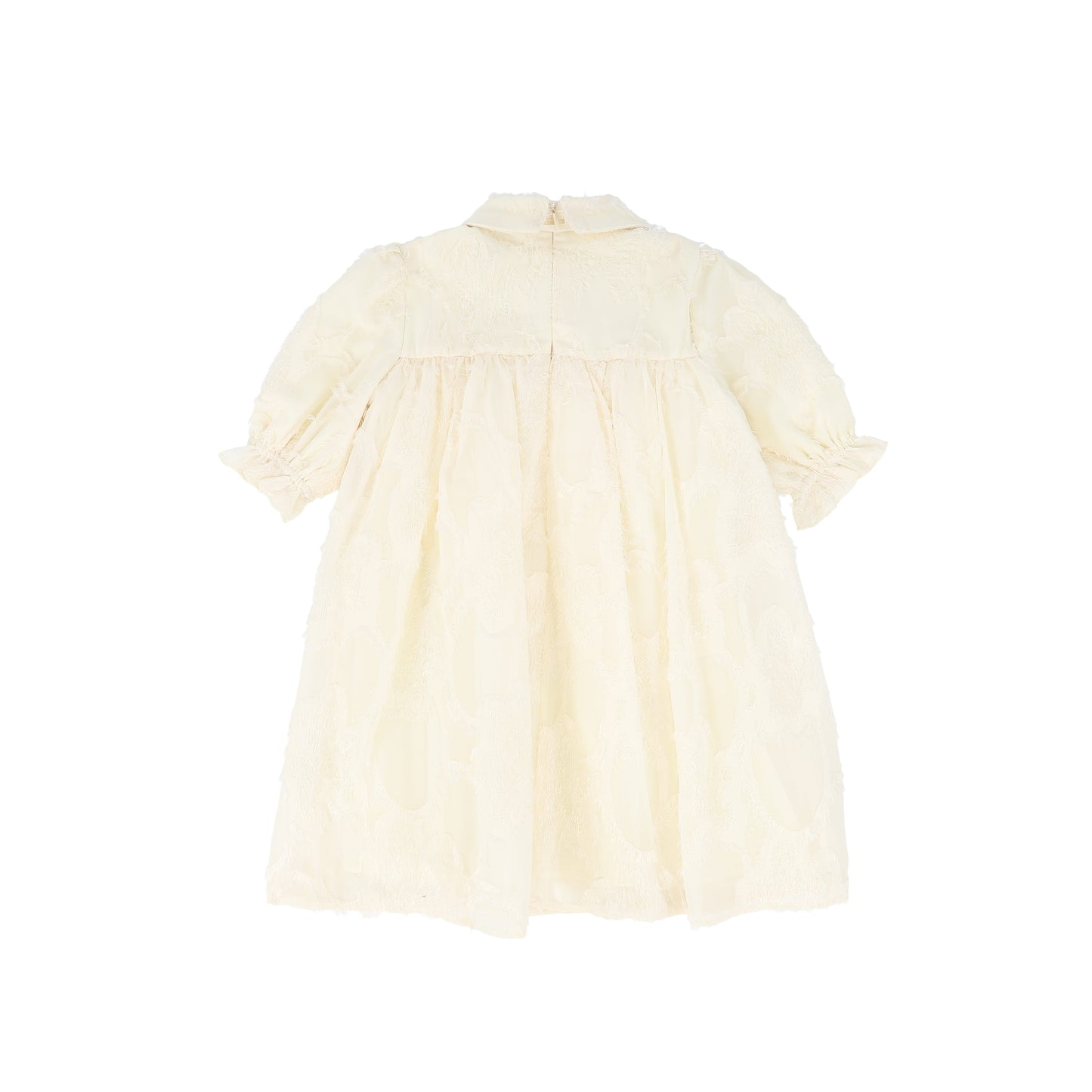 FRANCESCA GUILIANO CREAM PUFF 3/4 SLEEVE DRESS
