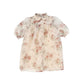 FRANCESCA GUILIANO PINK FLORAL ORGANZA PUFF SS DRESS