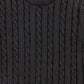 VALENTINA CHARCOAL FITTED CABLE KNIT SWEATER