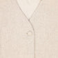 BACE COLLECTION OATMEAL WOOL ONE BUTTON VEST