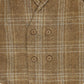 LE BOURDON CAMEL PLAID DOUBLE BREASTED VEST