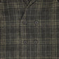 LE BOURDON OLIVE PLAID DOUBLE BREASTED VEST