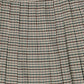 BACE COLLECTION BURGUNDY CHECKED PLEAT SKIRT