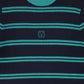 VALENTINA NAVY RIBBED KNIT STRIPE TURTLENECK