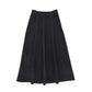 VALENTINA BLACK DENIM CONTRAST SEAM MAXI SKIRT
