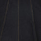 VALENTINA BLACK DENIM CONTRAST SEAM MAXI SKIRT