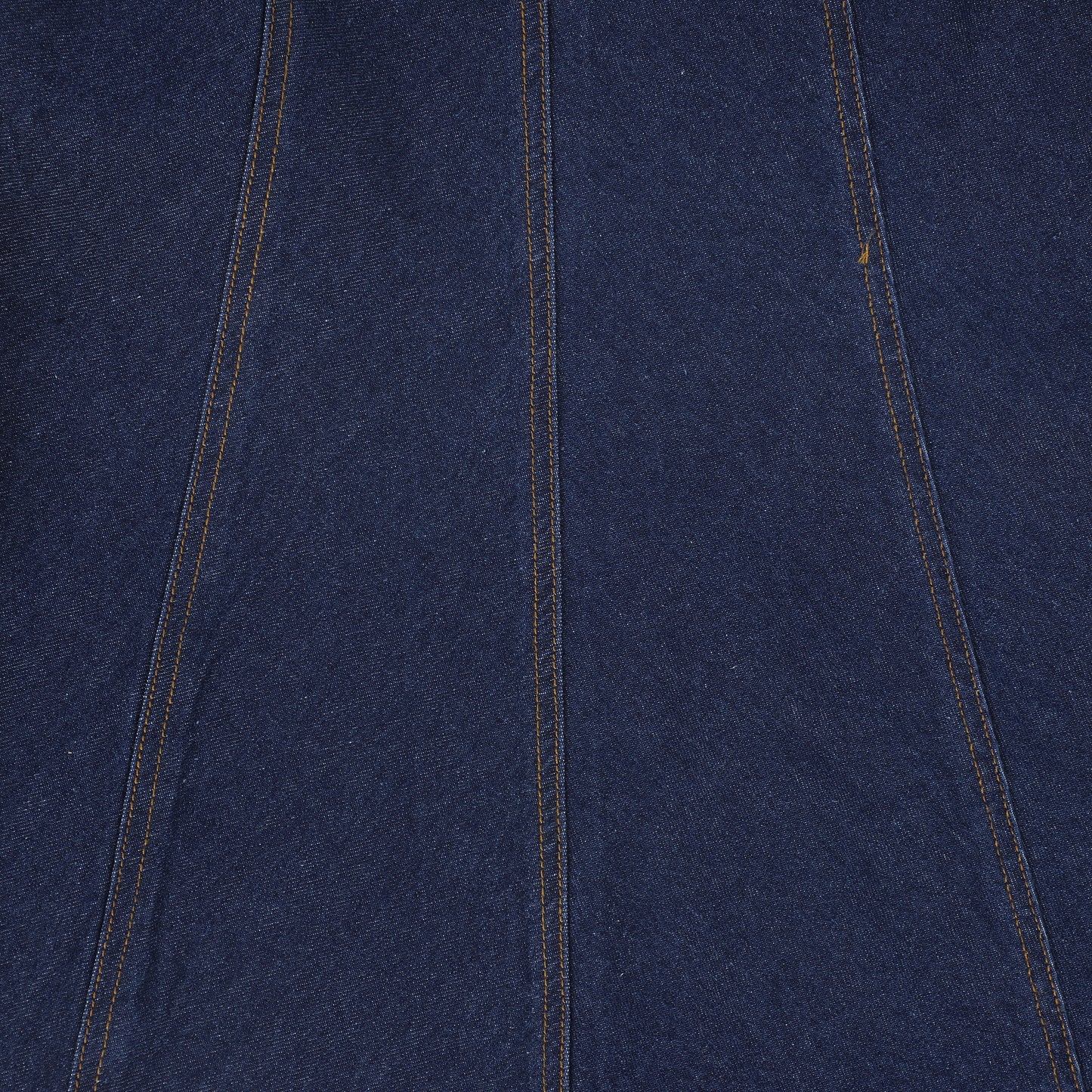 VALENTINA BLUE DENIM CONTRAST SEAM MAXI SKIRT