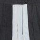 VALENTINA BLACK MIX DENIM PLEATED SKIRT